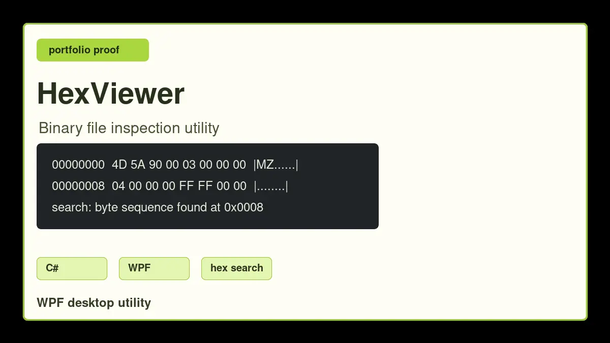 HexViewer preview